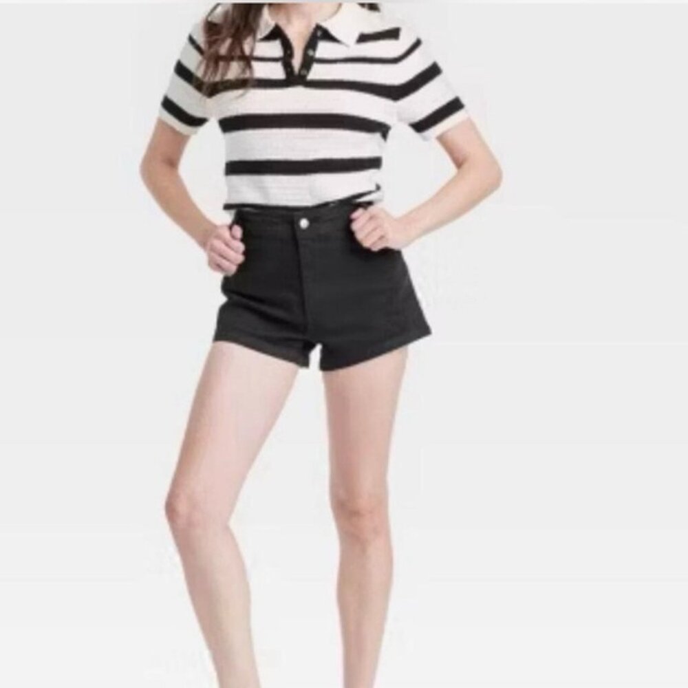 Universal Thread Black High-Waist Tailored Shorts